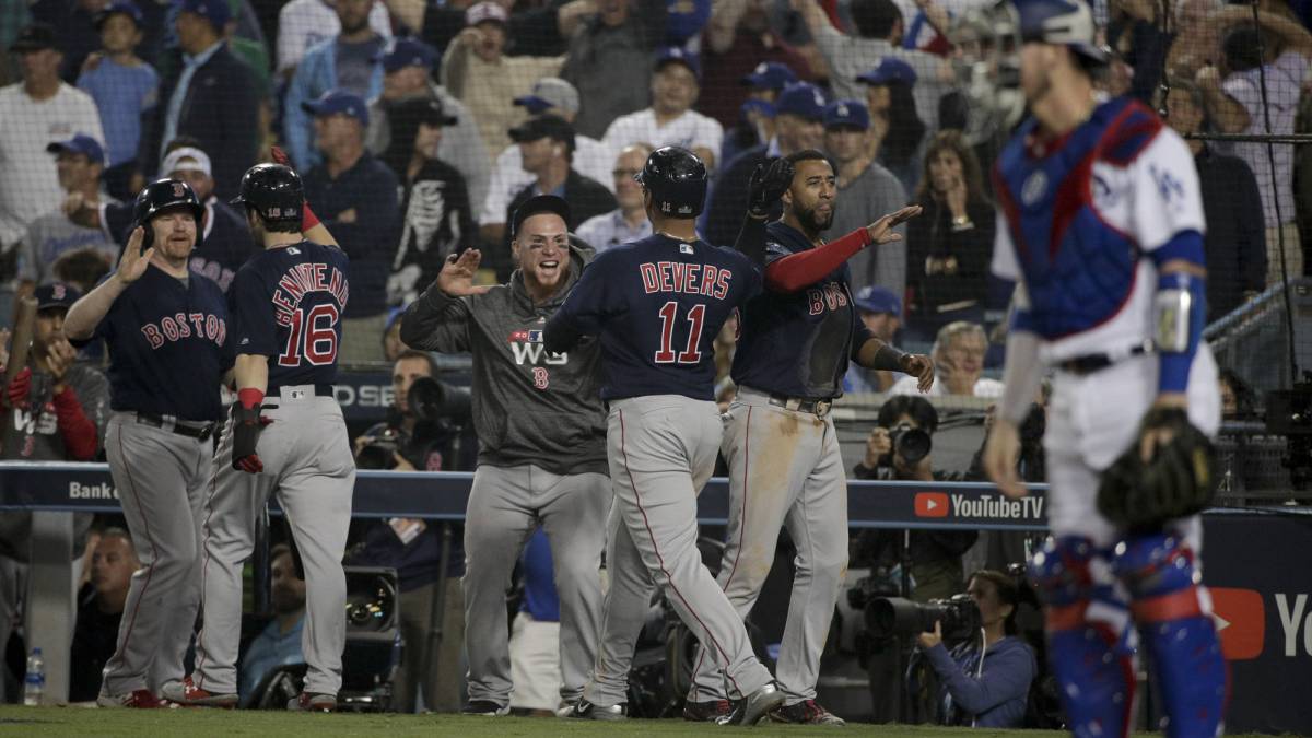 Novena de Boston festeja carreras anotadas