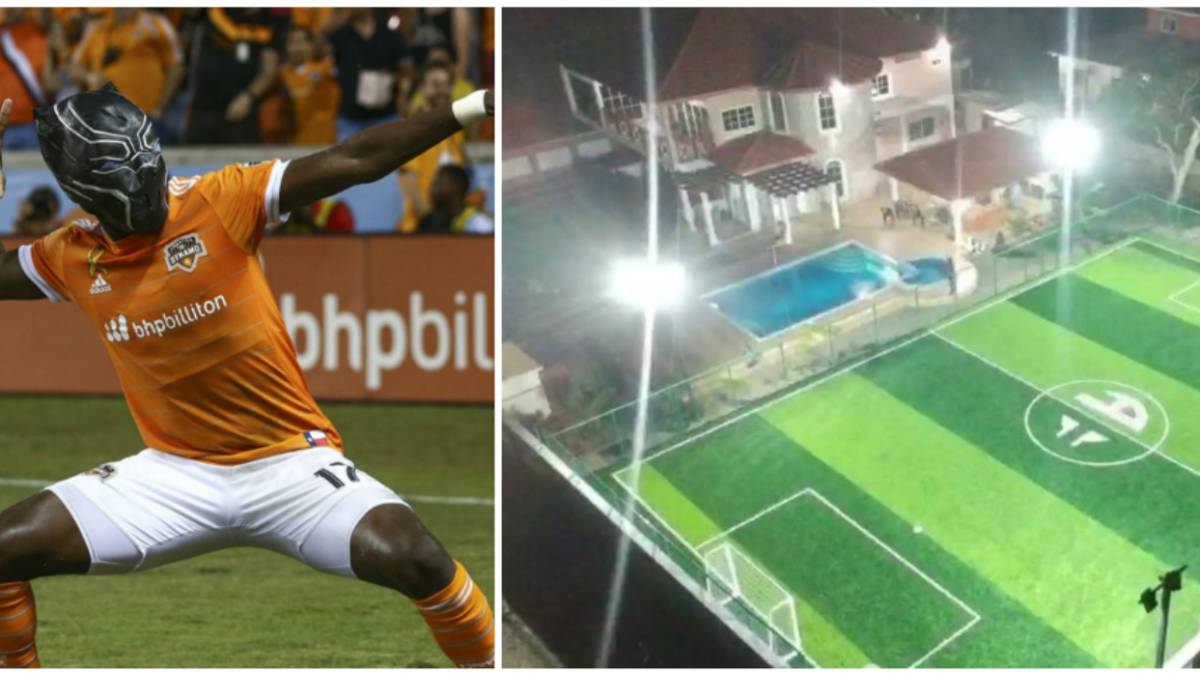 Alberth Elis construye una cancha de fútbol en Honduras