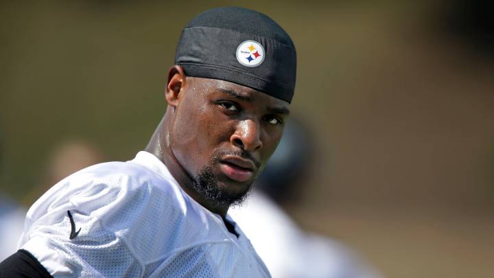 Le'Veon Bell en entrenamiento de Steelers