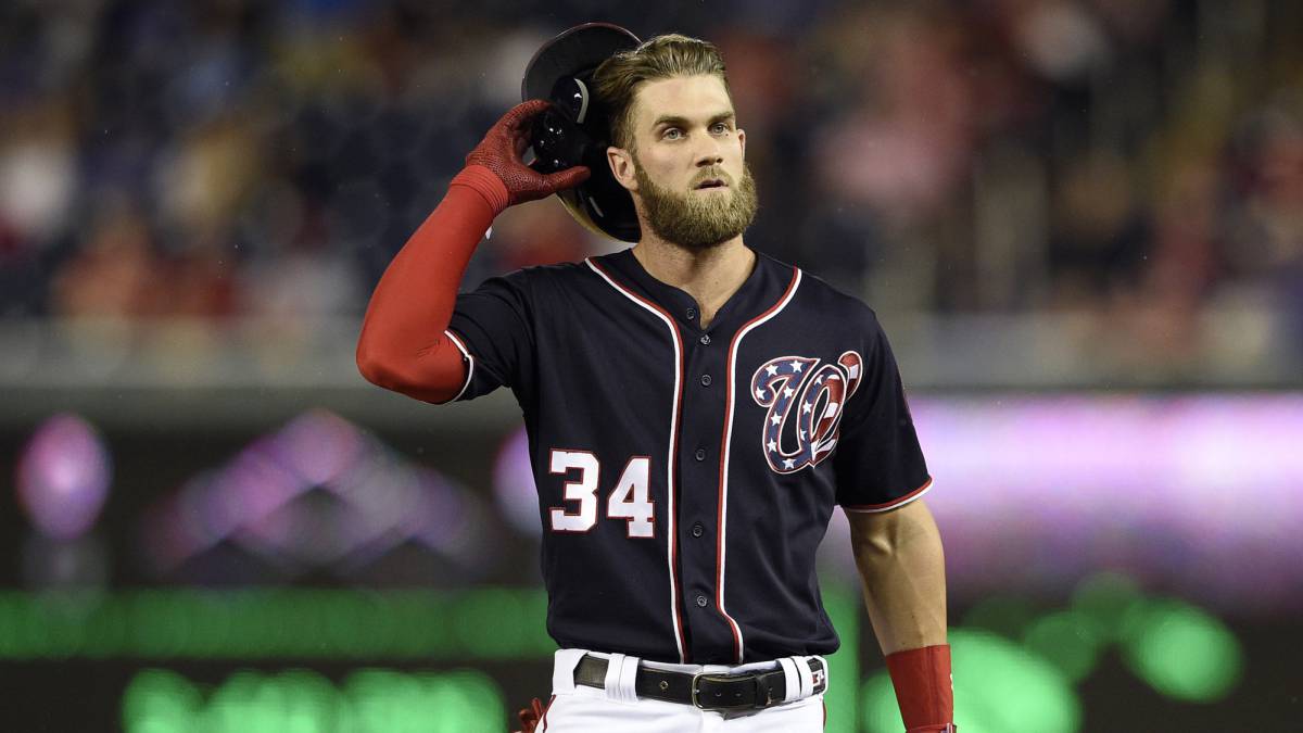 Bryce Harper en partido de los Nationals