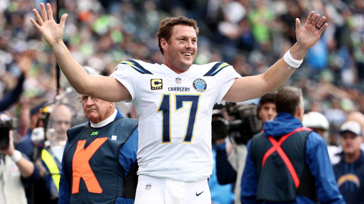 Philip Rivers en partido contra Seahawks