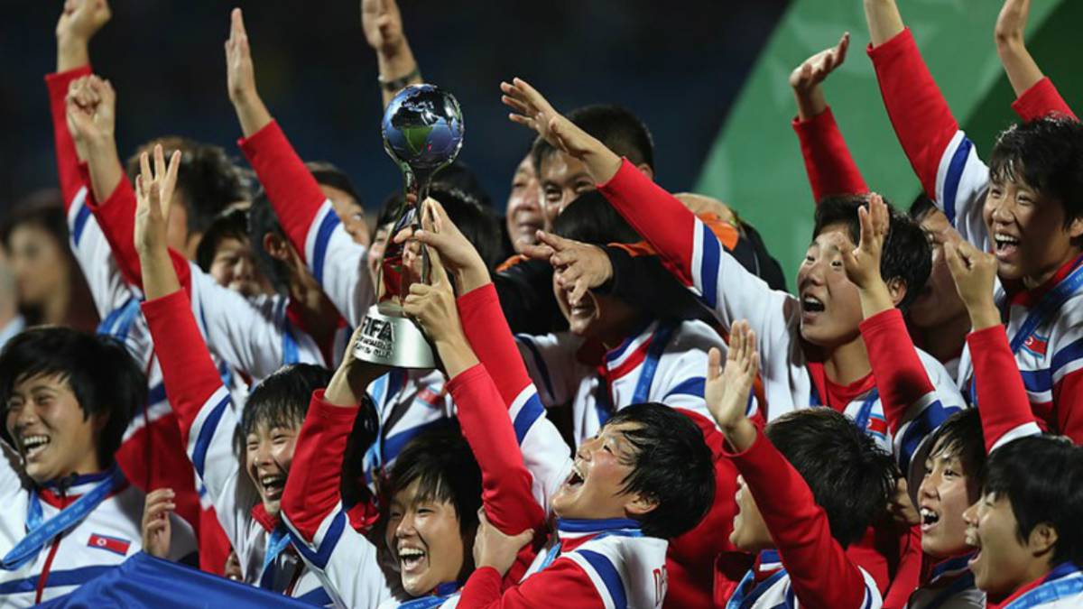 Jugadoras festejando campeonato del mundo sub 17