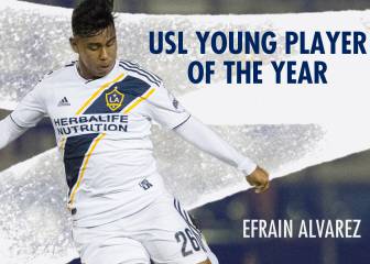 El mexicano Efraín Álvarez, mejor jugador joven de la USL