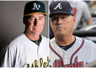 Brian Snitker y Bob Melvin, managers del año en la MLB