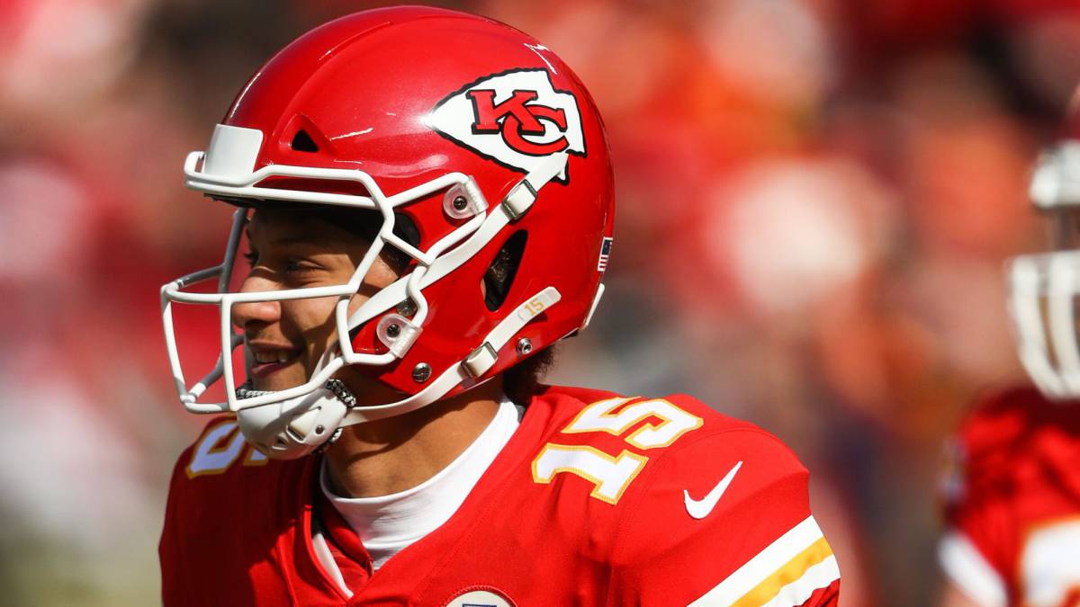 Patrick Mahomes en partido de los Chiefs