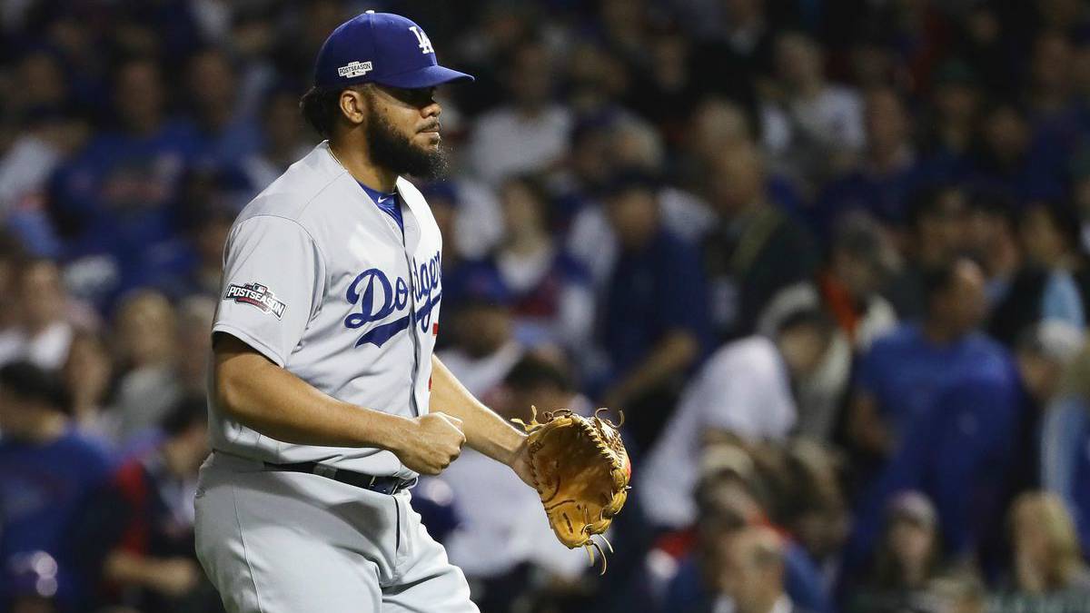 Kenley Jansen en partido de los Dodgers