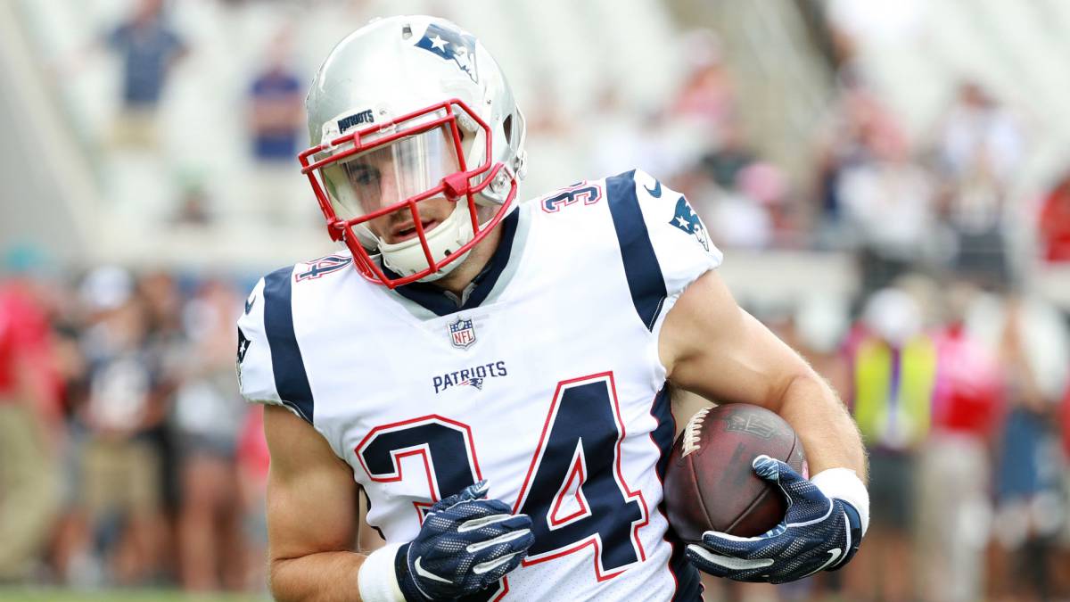 Rex Burkhead en partido de Patriots