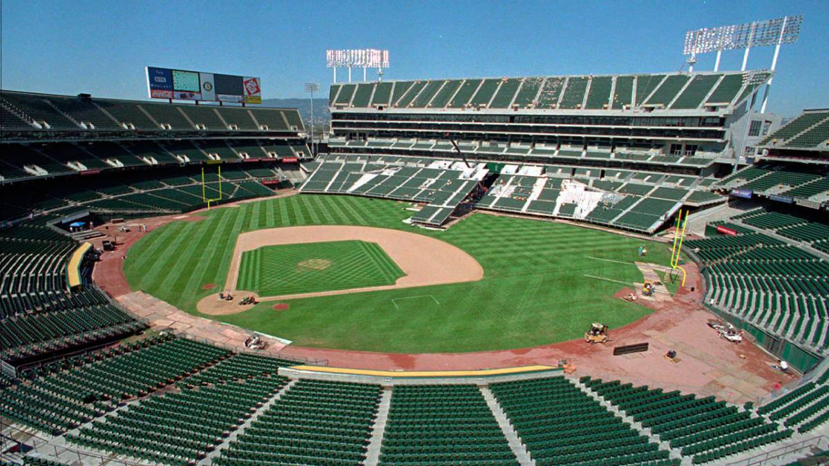 Oakland-Alameda County Coliseum en partido de Athletics