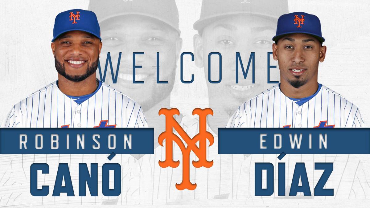 ¡Oficial! Robinson Cano y Edwin Díaz firman con los NY Mets