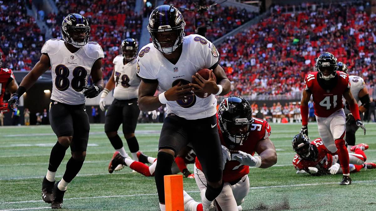 Partido entre Ravens y Falcons