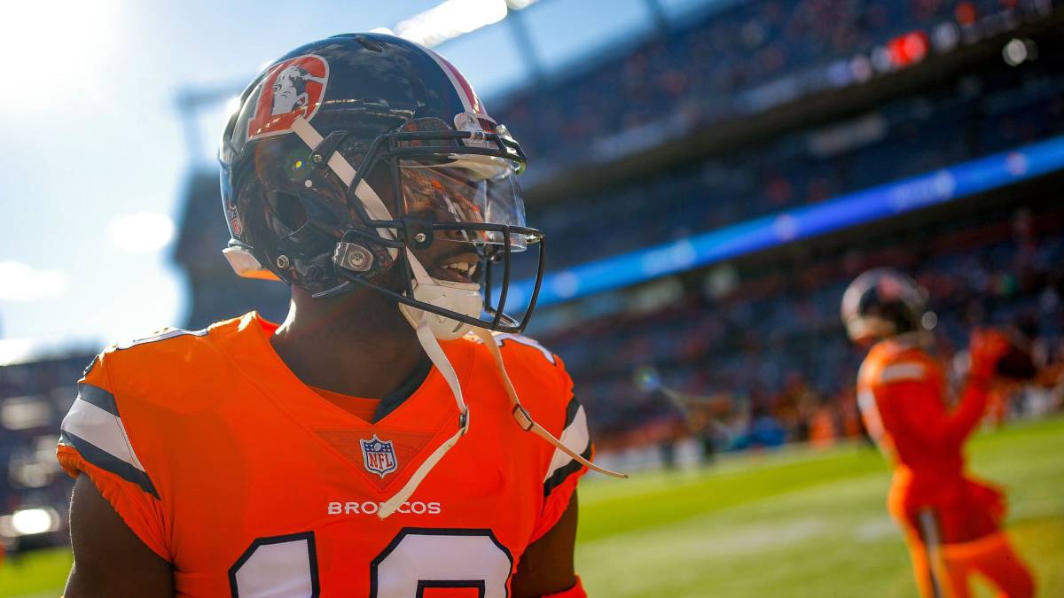 Emmanuel Sanders en partido de Denver