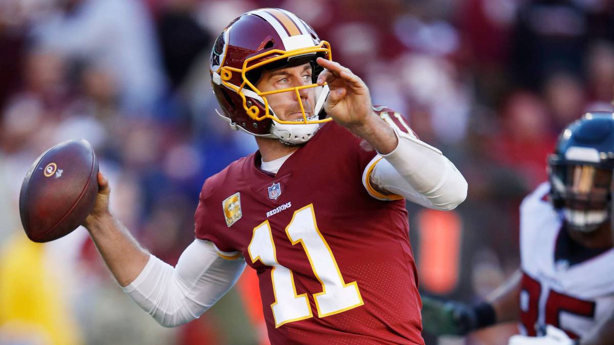 Alex Smith en partido contra Texans