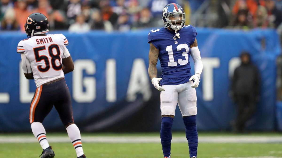Odell Beckham Jr. en partido de Giants