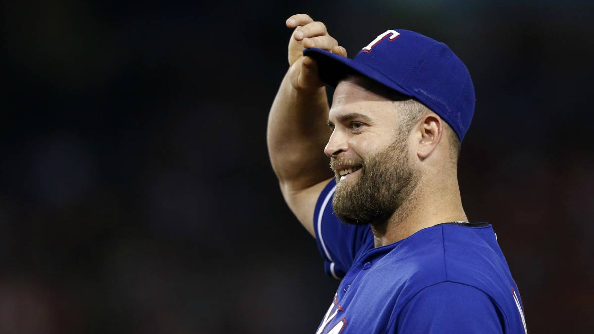 Mike Napoli con los Rangers