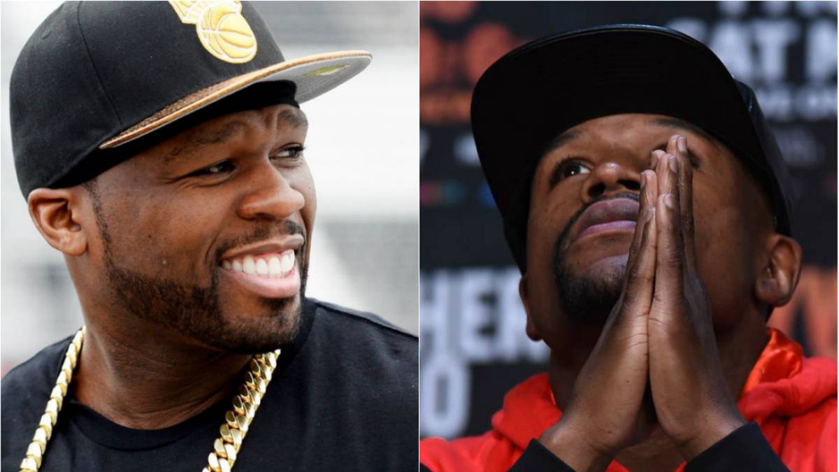 El rapero estadounidense publicó en sus redes sociales una imagen donde dejó claro que está en contra de que se realice la pelea de Floyd con Tenshin.