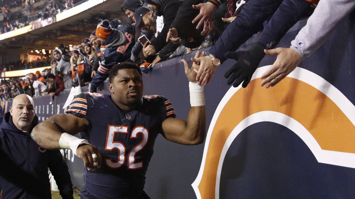 Khalil Mack después de partido de Chicago