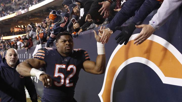 Khalil Mack después de partido de Chicago