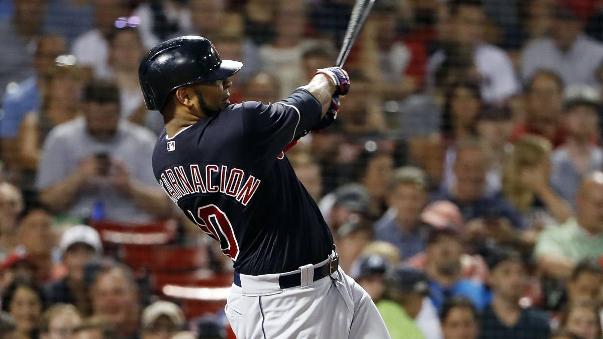 Edwin Encarnación en partido de Cleveland