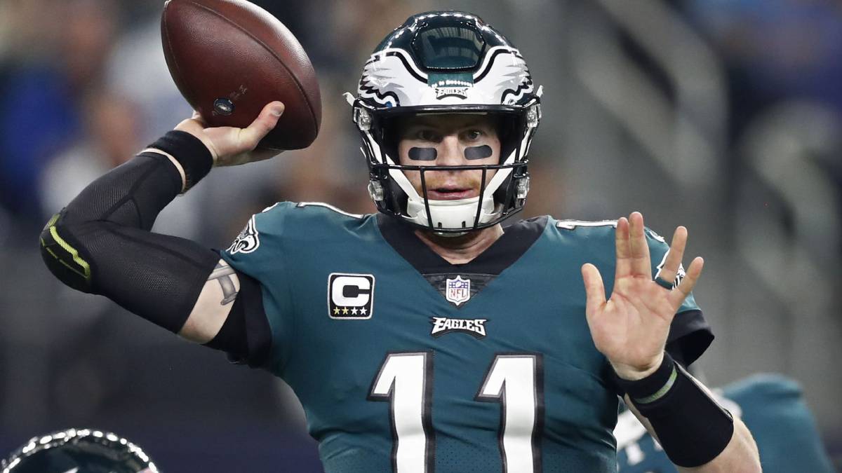 Carson Wentz en partido de Philadelphia