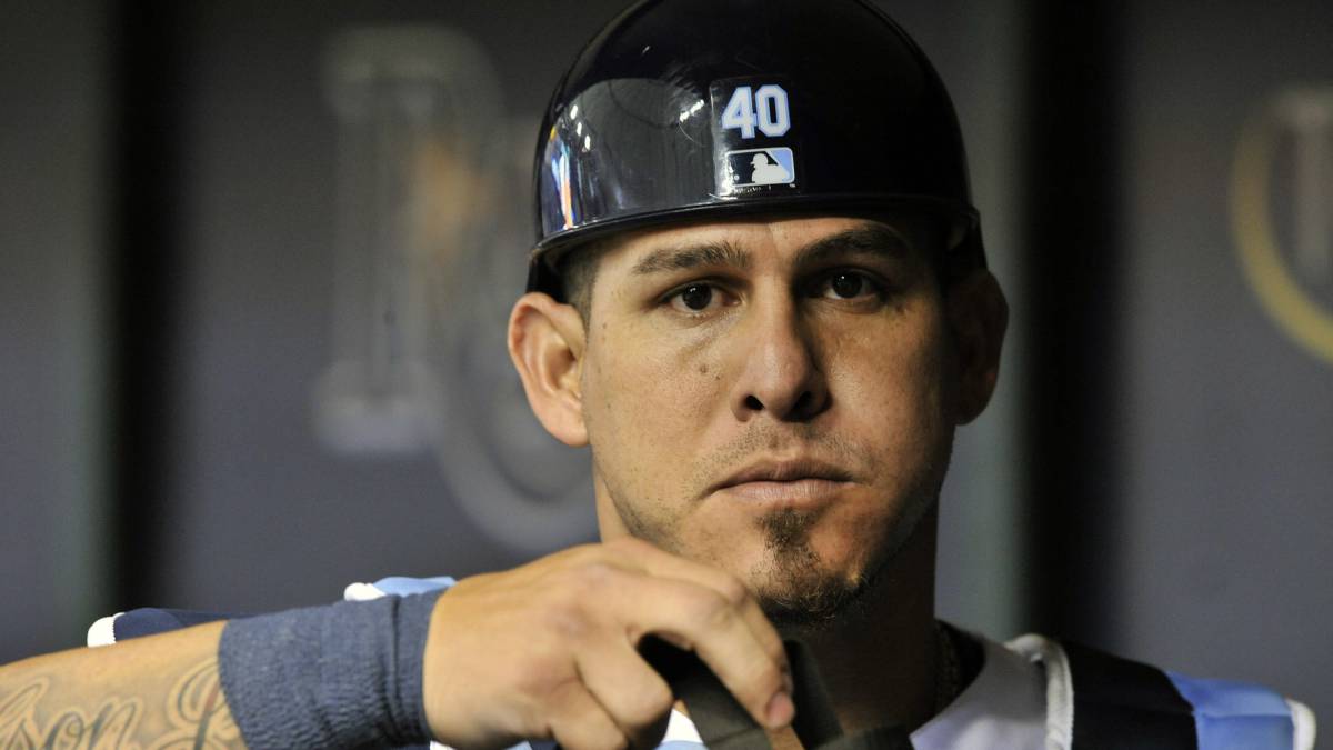 Wilson Ramos con los Rays