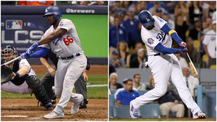 Yasiel Puig y Matt Kemp