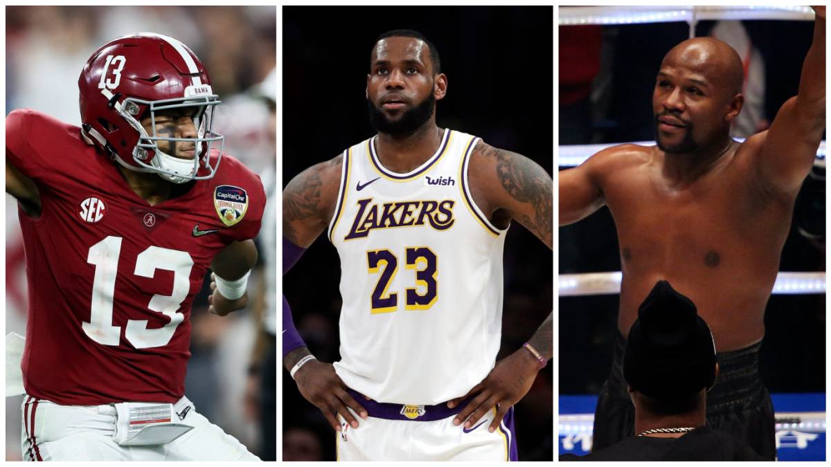 Tua Tagovailoa, LeBron James y Floyd Mayweather Jr.