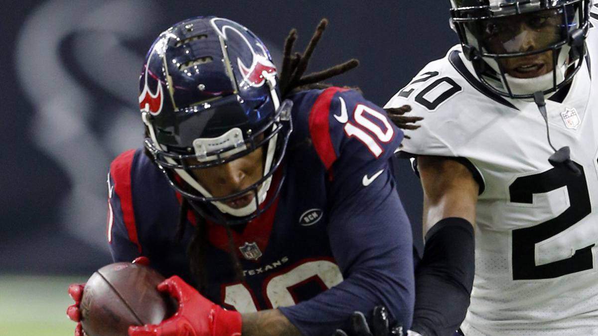 DeAndre Hopkins en partido contra Jaguars