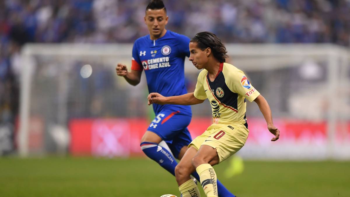 Diego Lainez during the final of Apertura 2018 against Cruz Azul