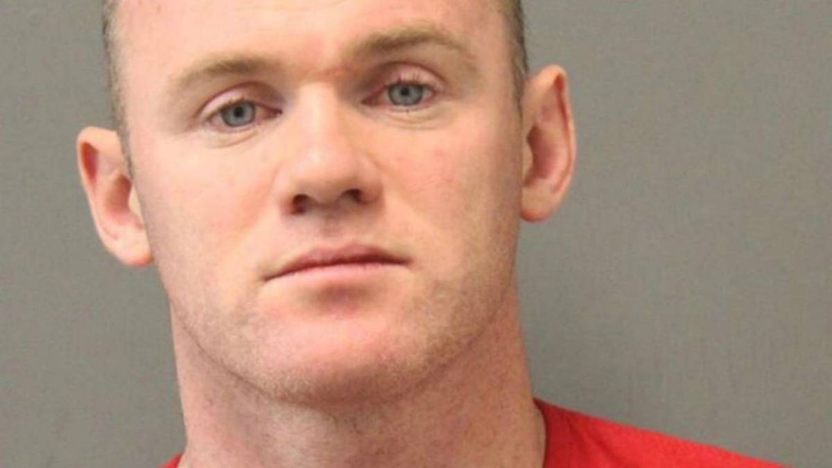 Mug shot of Wayne Rooney at Loudoun County Sherrif’s Office