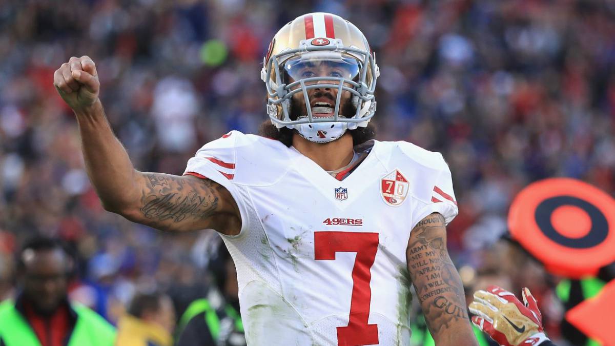 Colin Kaepernick en partido de los 49ers