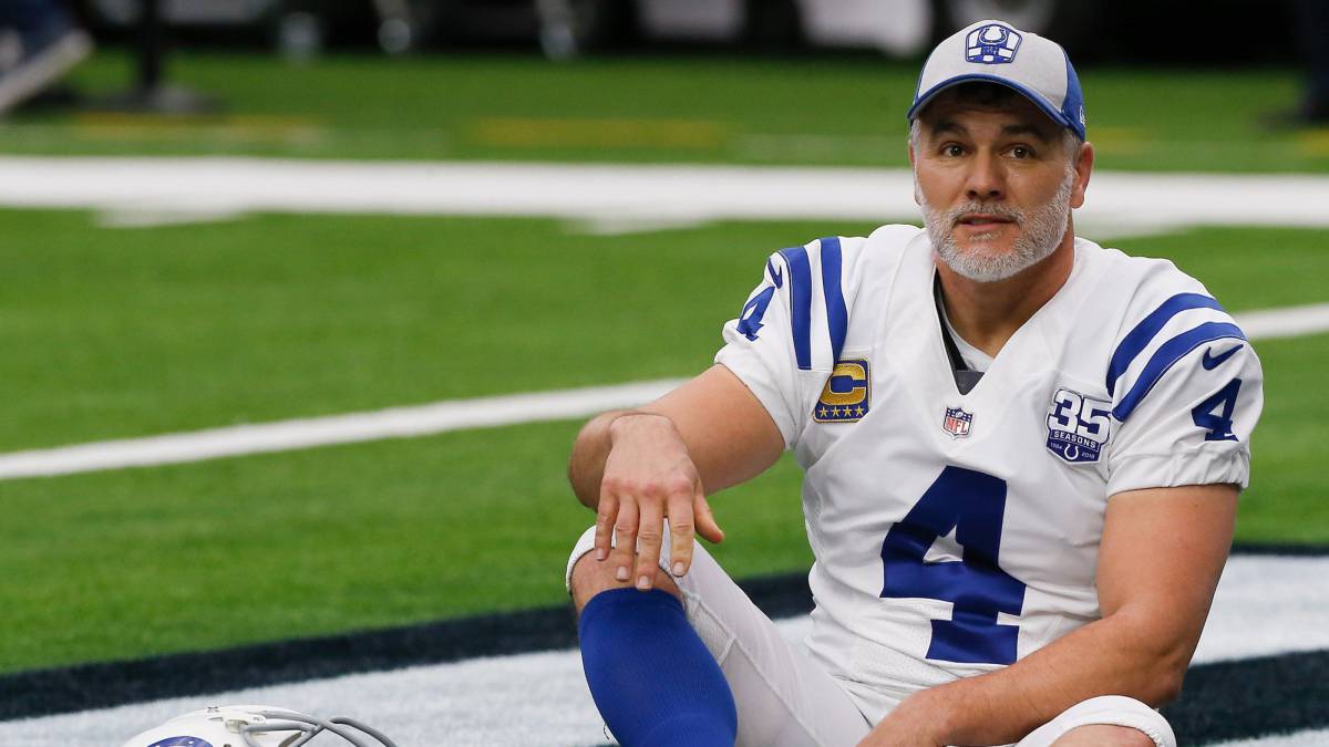 Adam Vinatieri en partido de los Colts