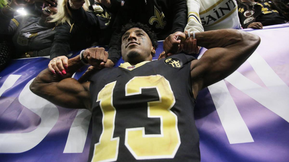 Michael Thomas después de partido de playoffs