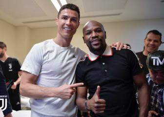 Mayweather festejó el título de la Juventus con Cristiano