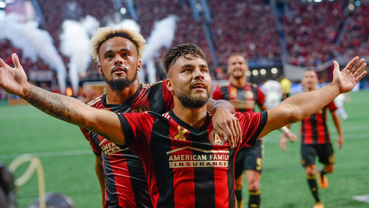 Tito Villalba celebrando con el Atlanta United de la MLS