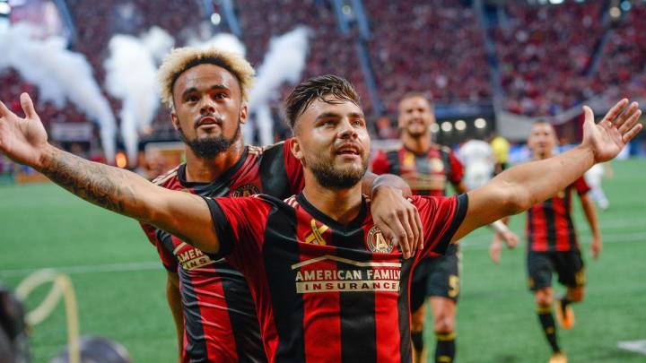 Tito Villalba celebrando con el Atlanta United de la MLS