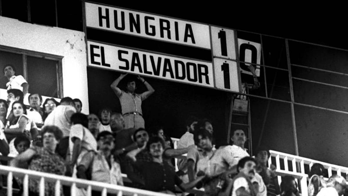 15 de junio 1982, partido entre Hungría y Salvador que quedo 10-1 durante el Mundial España 82