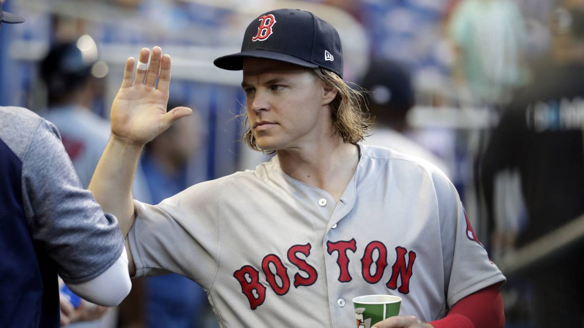 Brock Holt en partido de los Red Sox