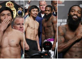 Galería: Pacquiao y Broner se vieron cara a cara en el pesaje