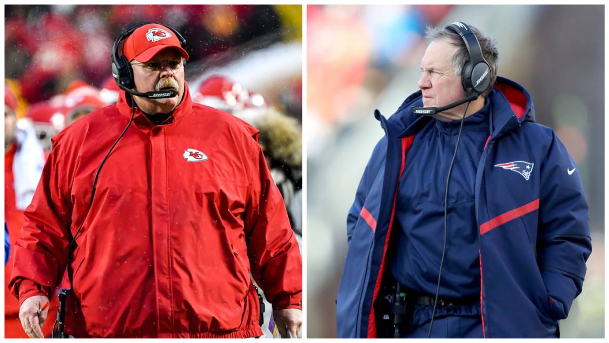 Andy Reid y Bill Belichick