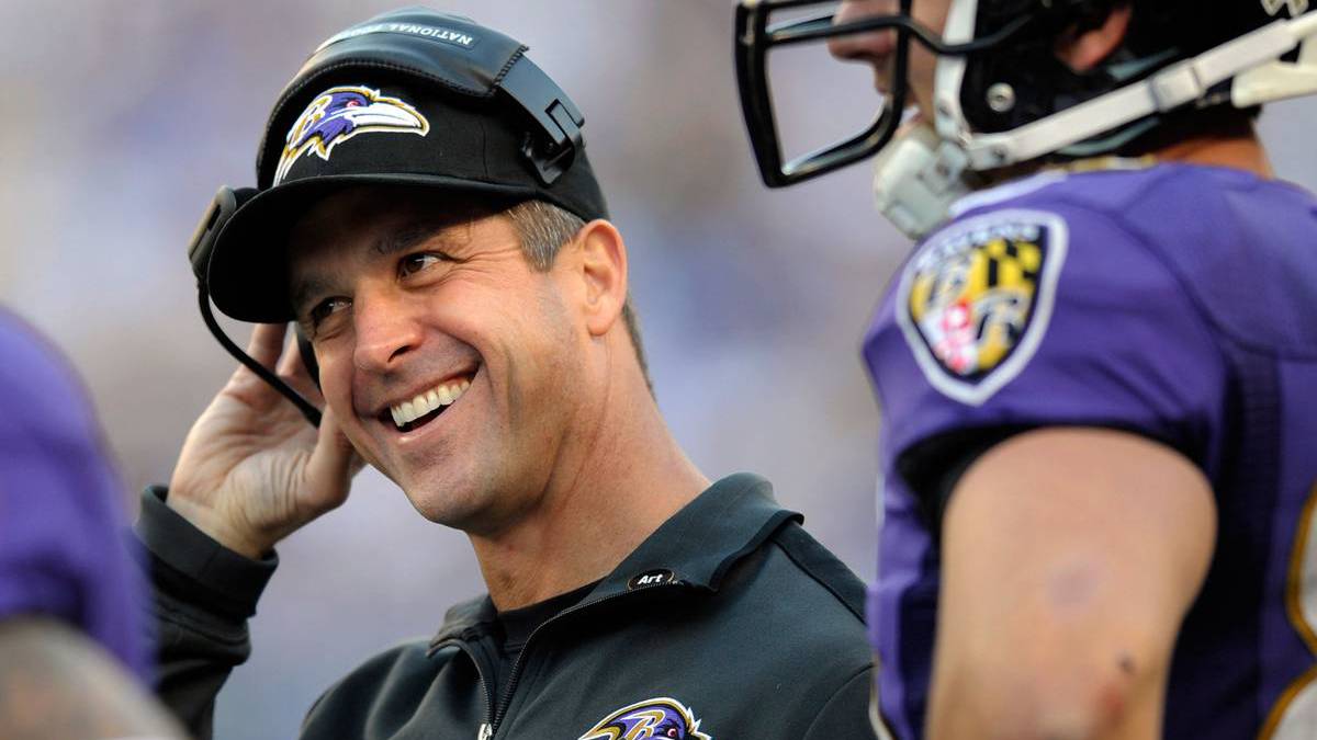 John Harbaugh con los Ravens