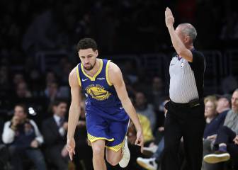 Warriors aplasta a Lakers con gran actuación de Thompson