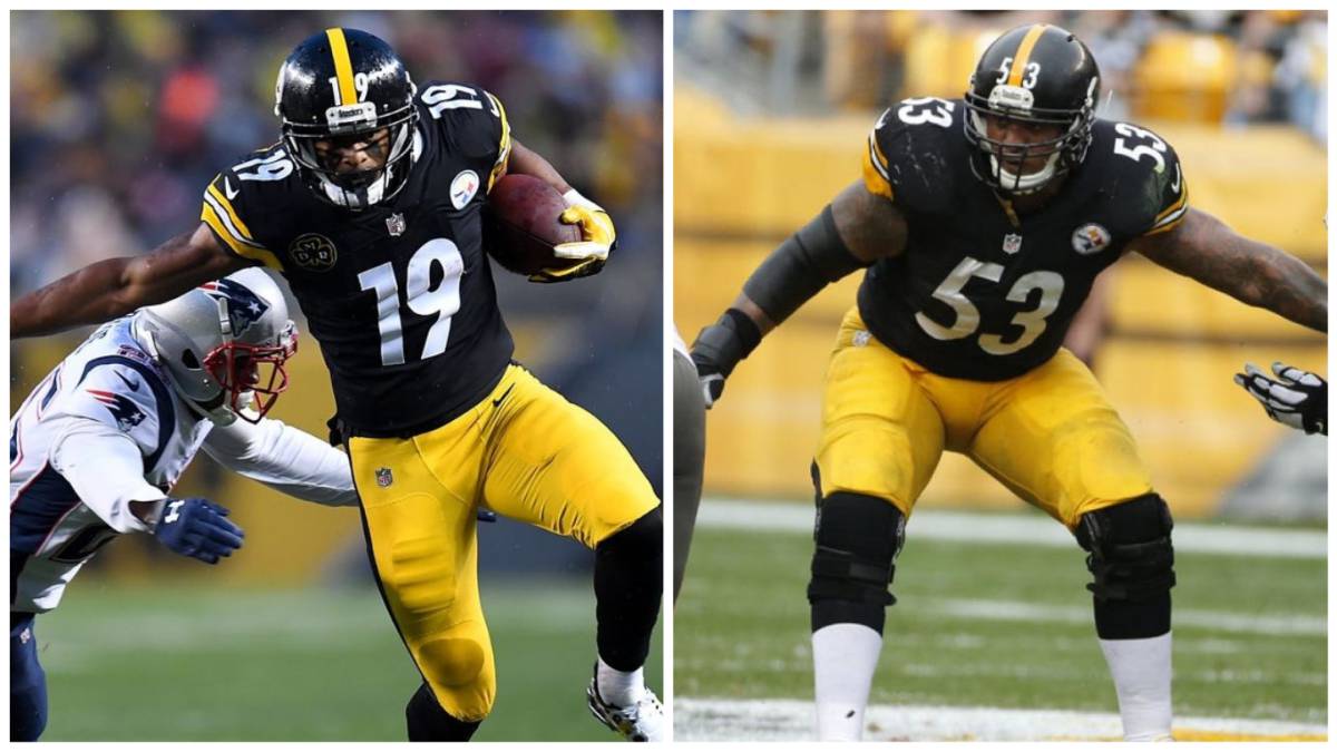 JuJu Smith-Schuster y Maurkice Pouncey