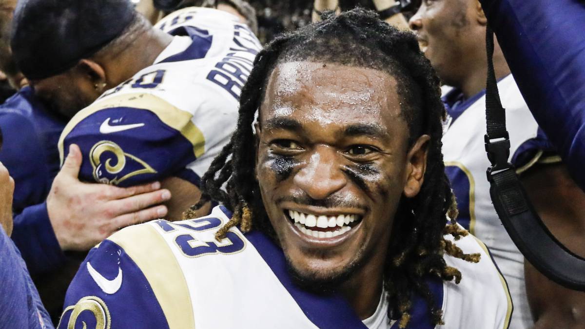 Nickell Bradley-Roby en la final de la NFC