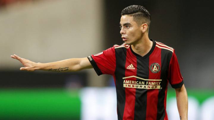 Miguel Almirón con el uniforme de Atlanta United
