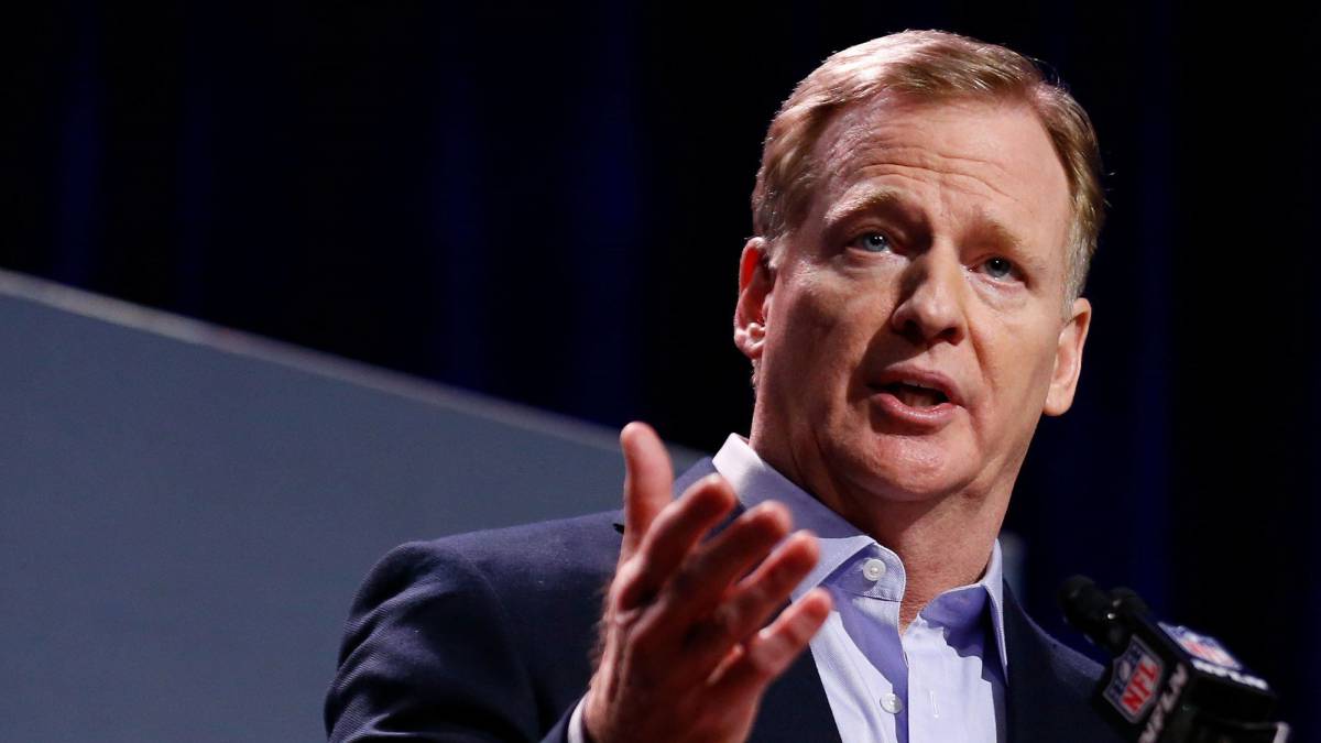 Roger Goodell en conferencia de prensa
