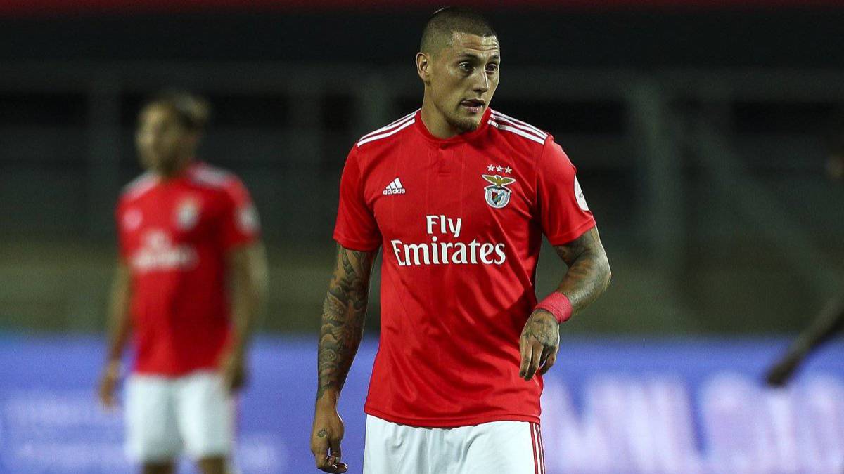 Nicolás Muñoz with Benfica of the Portuguese League