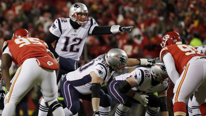 Tom Brady en la Final de Conferencia de la AFC