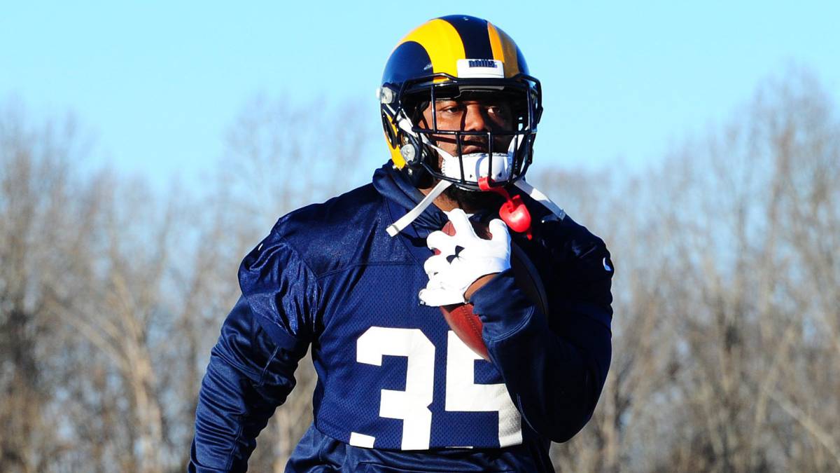 C. J. Anderson en entrenamiento de Rams