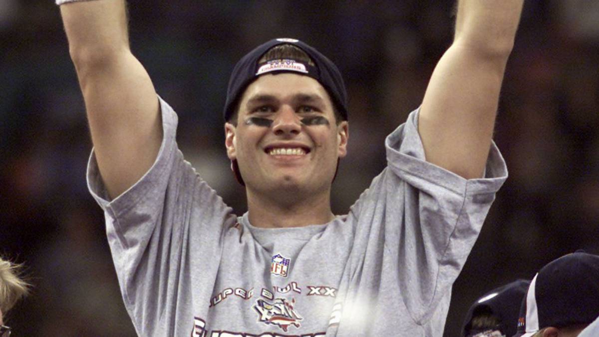 Tom BRady después de ganar el Super Bowl XXXIV