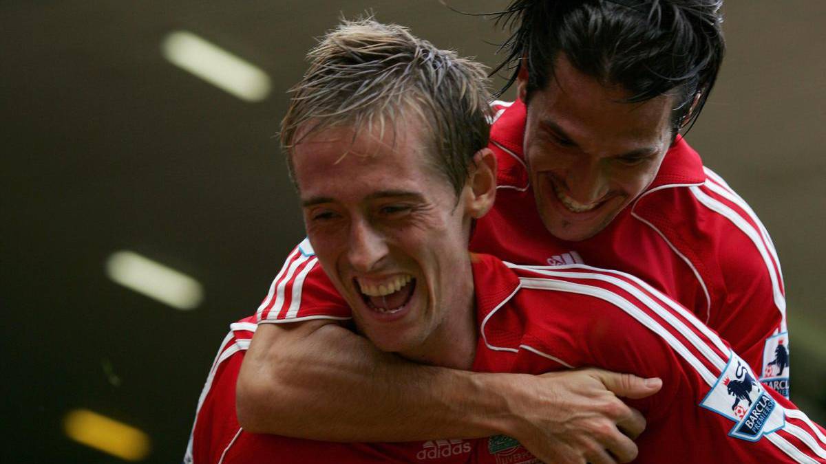 Peter Crouch at his time with Liverpool FC of the English Premier League